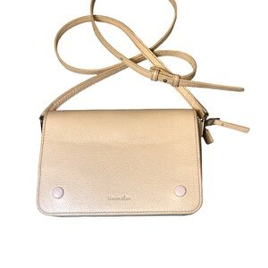 Steven Alan Pebble Leather Crossbody Bag - Nude/Tan